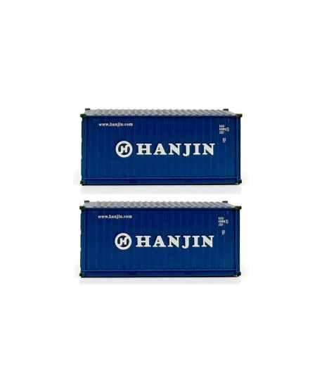 PIRATA PI12512 - Set 2 Container Da 20" "HANJIN" - 1:87