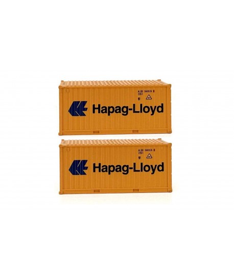 PIRATA PI12517 - Set 2 Container Da 20" "Hapag-Lloyd" - 1:87