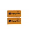 PIRATA PI12517 - Set 2 Container Da 20" "Hapag-Lloyd" - 1:87