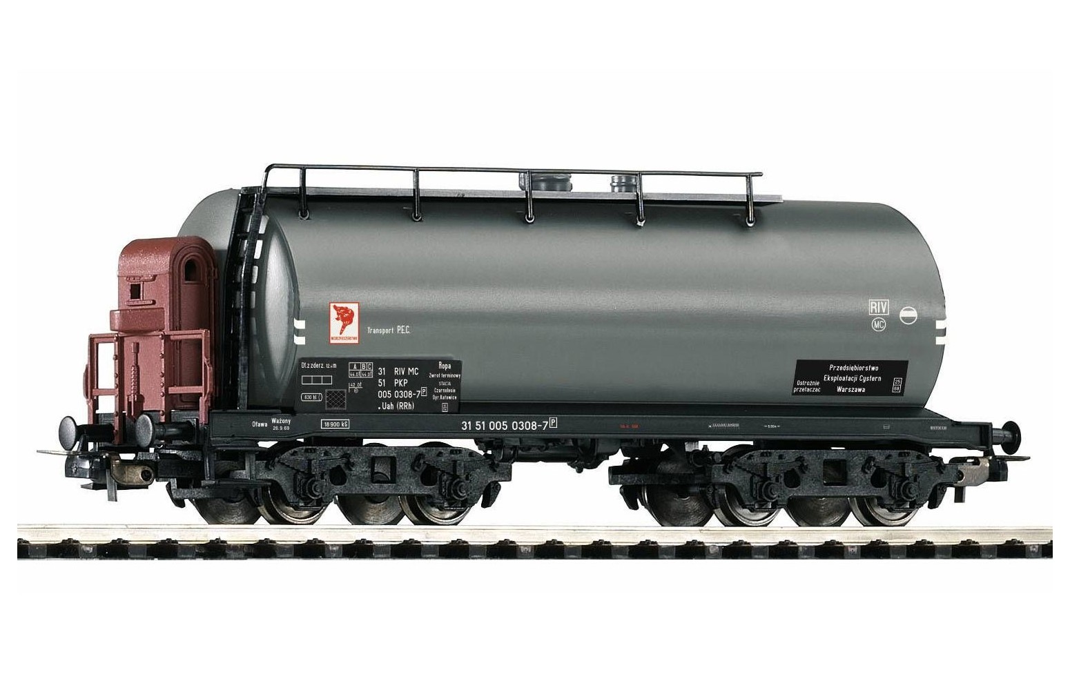 PIKO H0 54445 - Carro cisterna Uah (RRh), PEC PKP Ep. IV