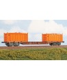 ACME H0 40432 Carro intermodale Tipo Sgns TOUAX da 60" con due container bulk "Dinazzano Po", ep.VI