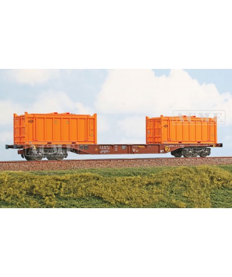ACME H0 40431 Carro intermodale Tipo Sgns TOUAX da 60" con due container bulk "Dinazzano Po", ep.VI