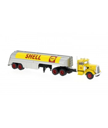 BREKINA 85762 - Peterbilt 281 con semirimorchio cisterna "Shell" - 1:87