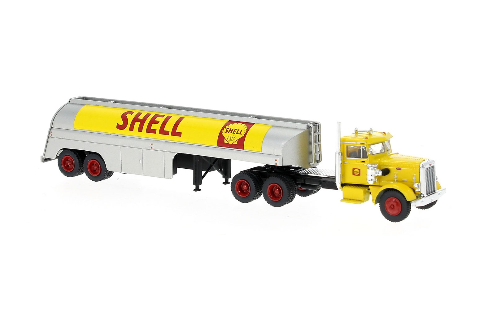 BREKINA 85762 - Peterbilt 281 con semirimorchio cisterna "Shell" - 1:87
