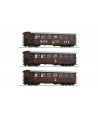 ROCO H0e 6240002 Set 3 pz. treno passeggeri “Ötscherbär”, NÖVOG ep. VI