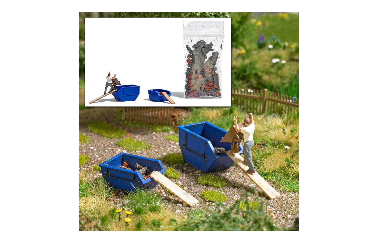 BUSCH 7939 - Set azione: sgombero in kit - H0-1:87