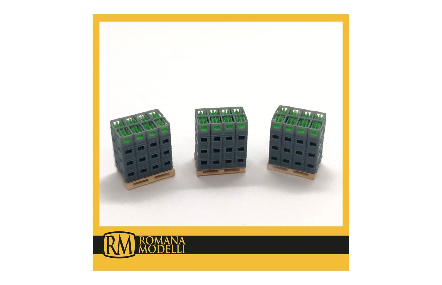 RM ROMANA MODELLI H0 50174 - Bancali casse acqua (3 PZ)