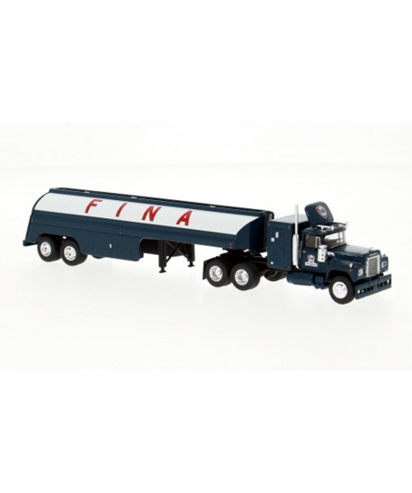 BREKINA 85810 Mack RS 700 con cisterna "FINA" - 1:87