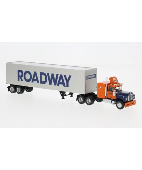 BREKINA 85813 Mack RS 700 con semirimorchio "Roadway" - 1:87