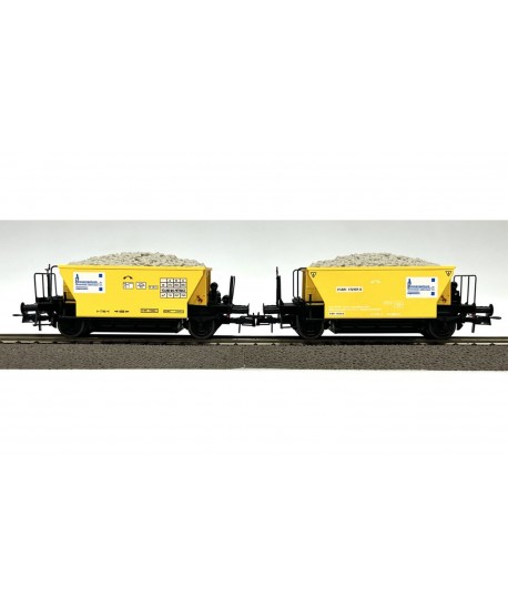 OS.KAR. H0 4360 Set di 2 carri Vfcc livrea gialla e nera dell'impresa Bonaventura Ep. V OS.KAR. H0 4360 Set di 2 carri Vfcc livrea gialla e nera dell'impresa Bonaventura Ep. V