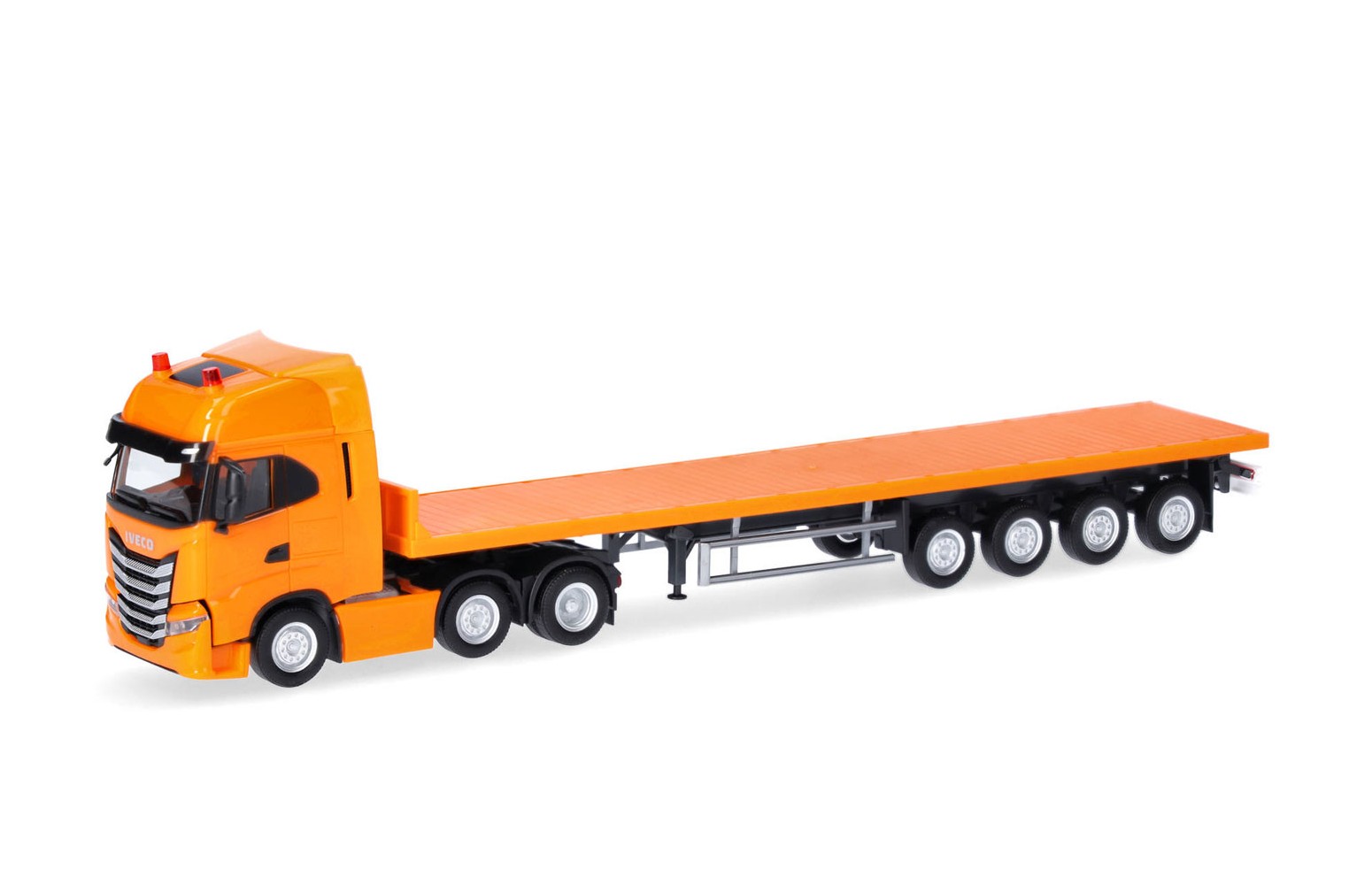 HERPA 318259 Iveco S-Way 6x2 ribassato, semirimorchio pianale - 1:87