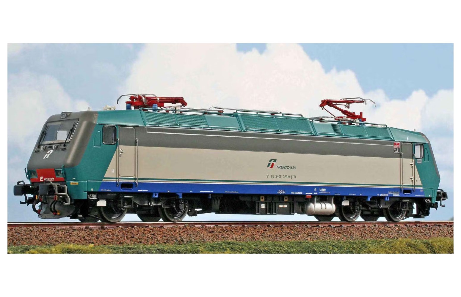 ACME H0 60173 Locomotiva FS E.405.023 livrea di origine con logo attuale, ep.VI