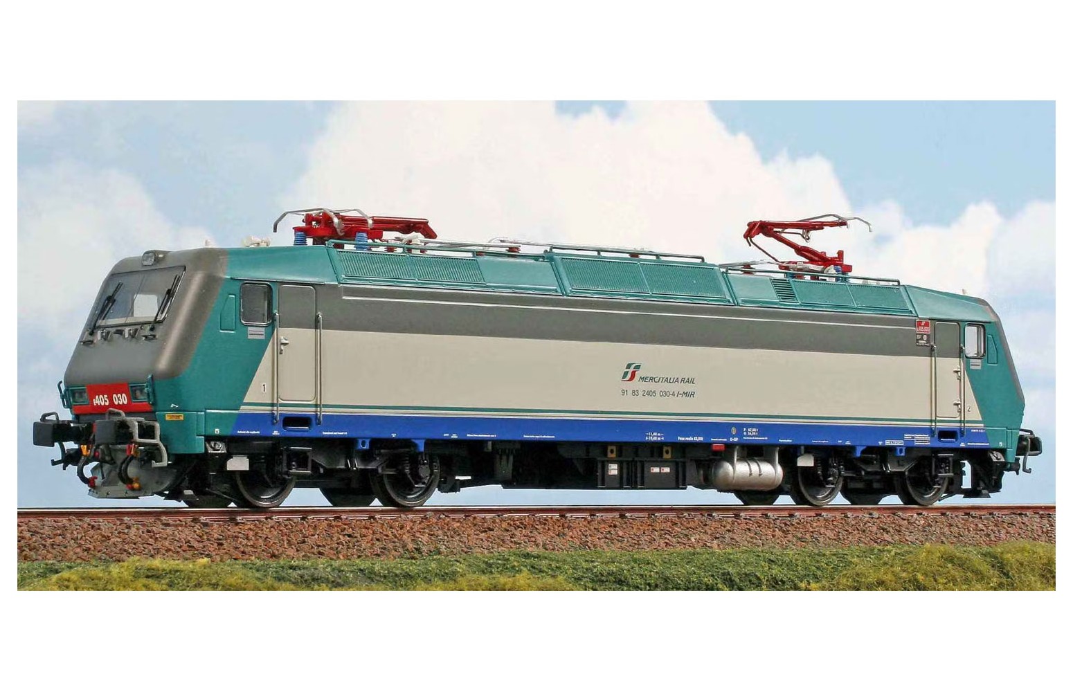 ACME H0 60175 Locomotiva FS E.405 030 livrea attuale logo ''Mercitalia Rail'', ep.VI