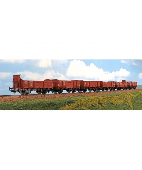 ACME H0 45186 - Set 6 carri merci aperti tipo L - FS Ep. III