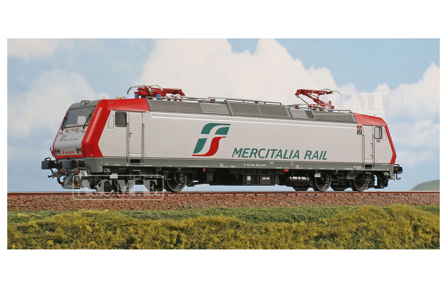 ACME H0 60176 - Locomotiva elettrica E.405.026 Livrea Mercitalia Rail - FS Ep. VI
