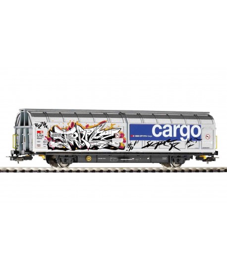 PIKO H0 97136 Carro a Pareti Scorrevoli con Graffiti SBB/FFS Ep.VI