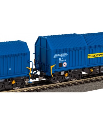 PIKO H0 58296 - Set 2 Carri Telescopici "TRANSWAGGON" Ep. V