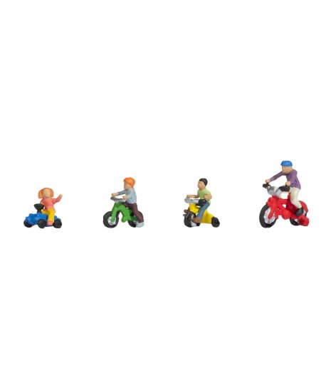 NOCH H0 15908 Bambini con biciclette - 1:87