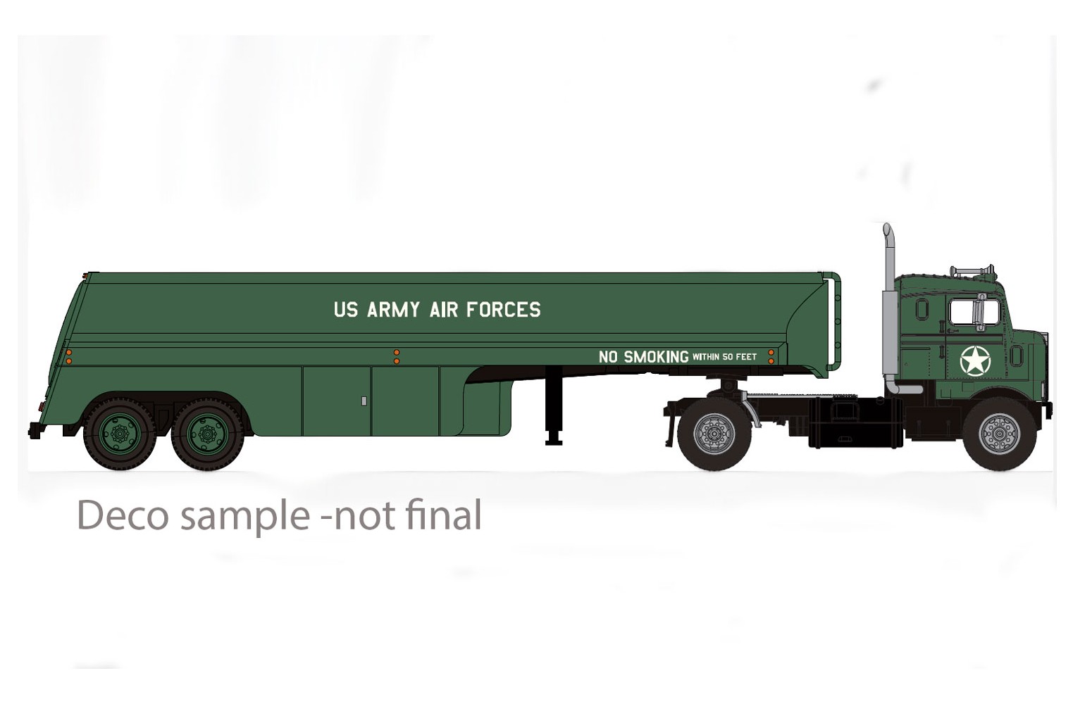 BREKINA 85957 Kenworth Bullnose, 1955, U.S. Army, 1:87
