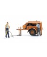 ARTITEC H0 387.611 Rimorchio compressore con martello pneumatico + 2 figure