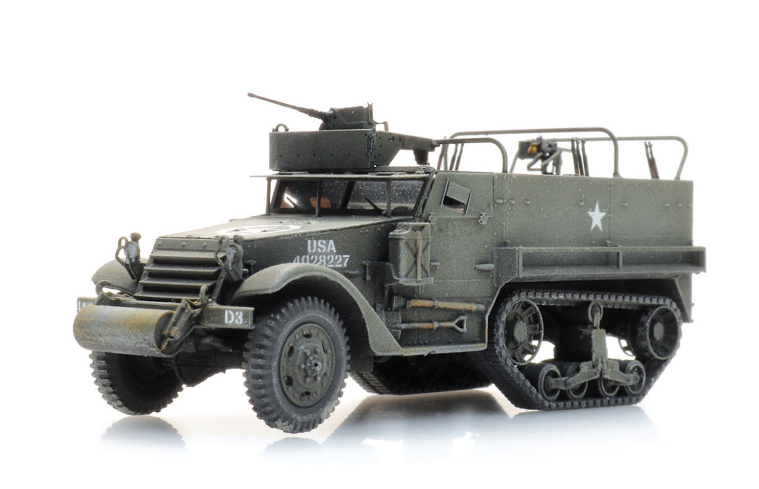 ARTITEC 6870436 US M3A1 Halftrack Personnel carrier - H0-1:87