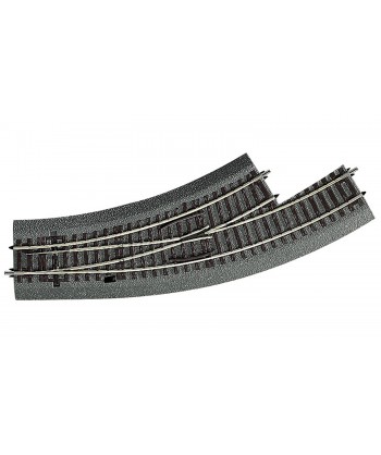 ROCO H0 42560 Deviatore curvo sinistro BWl2/3 RocoLine con massicciata