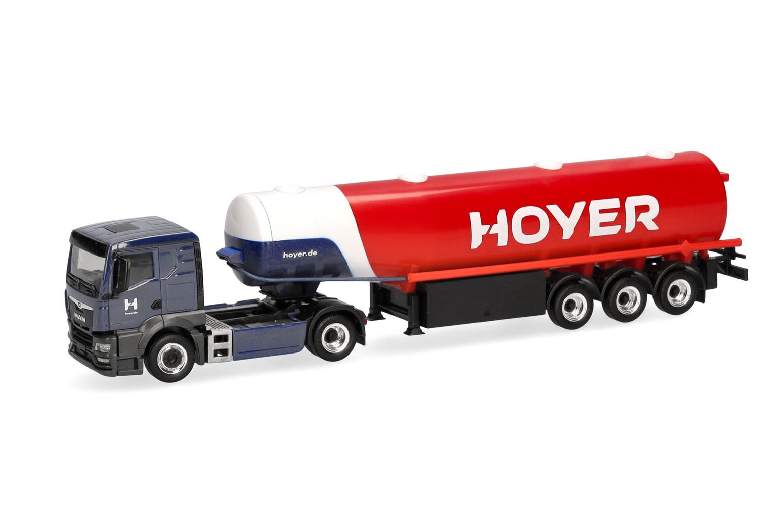 HERPA 318136 MAN TGS TN Semirimorchio cisterna per benzina "Hoyer" - 1:87