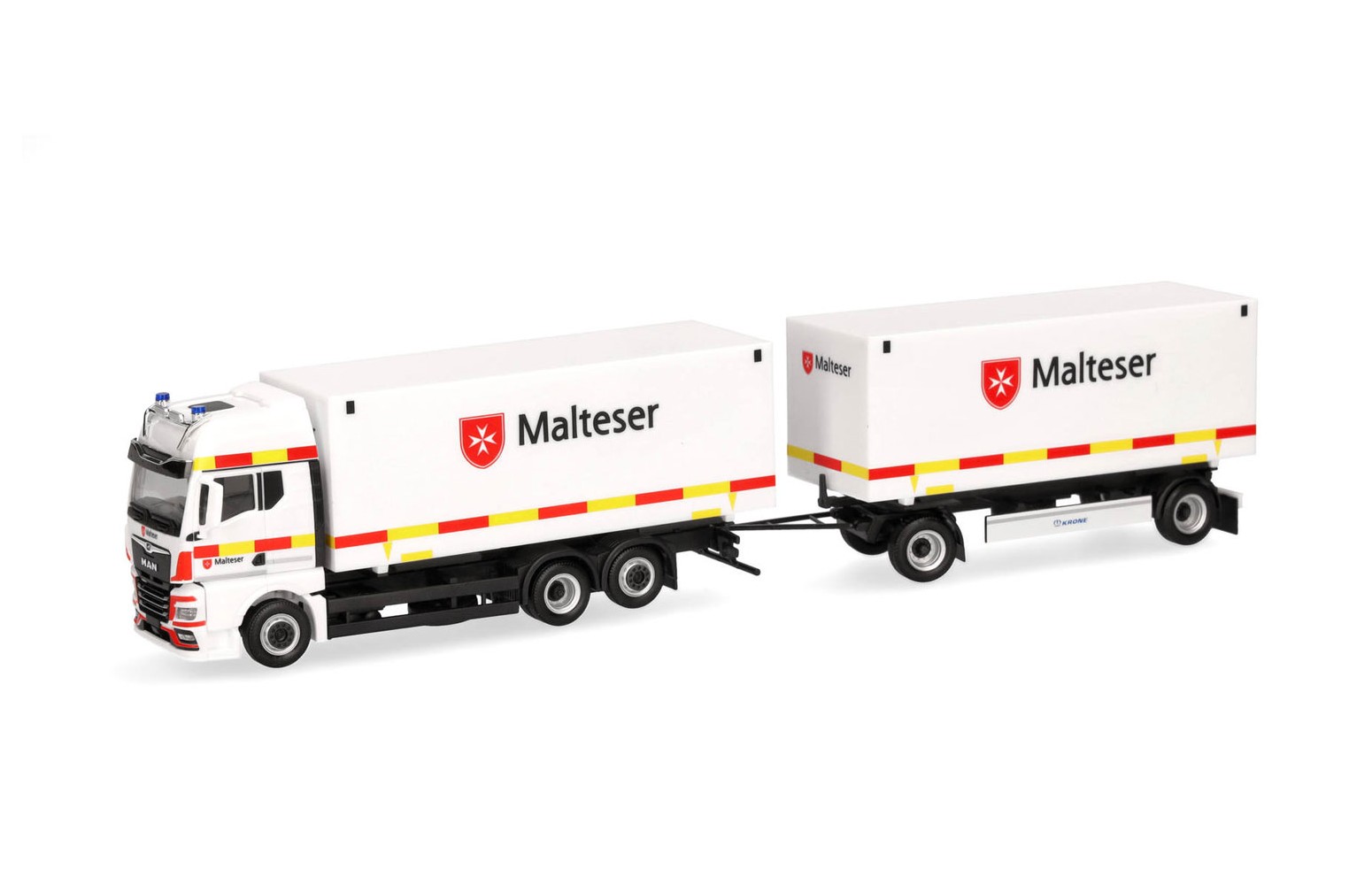 HERPA 318945 MAN TGX GX  autotreno"Malteser" - 1:87