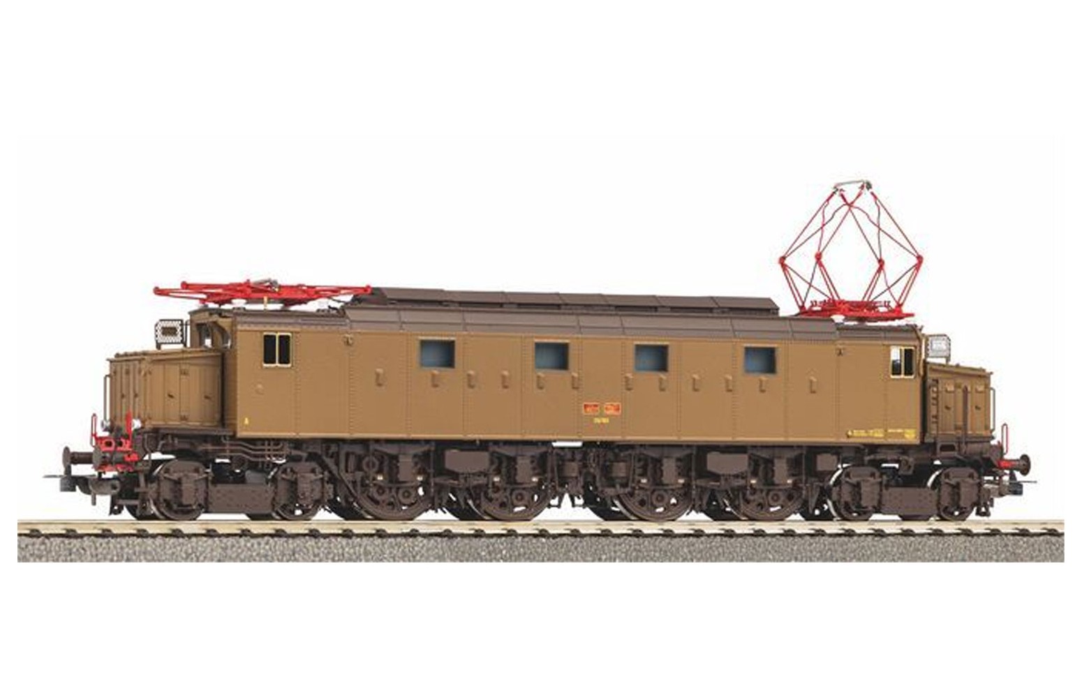 PIKO H0 97476 Locomotiva Elettrica E.428.117 FS di Prima Serie con Prese d'Aria Alte Ep.IV - DCC SOUND
