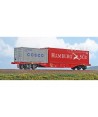 ACME H0 40412 Carro Sgnss Rail Cargo Austria container 40ft HAMBURG SUD + 20 ft COSCO