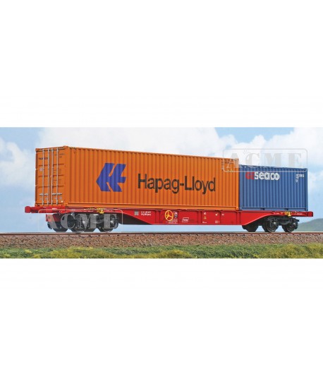 ACME H0 40413 Carro Sgnss Rail Cargo Austria container 40ft HAPAG LLOYD 20 GESEACO