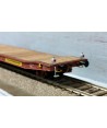 NME H0 532492 carro pianale ribassato TRANSWAGGON Laaps con luci di coda FS Ep. IV