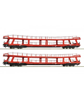 ROCO H0 6600105 - Set da 2 pezzi: vagone trasporto auto, ÖBB Ep. VI