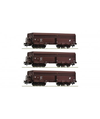ROCO H0 6600071 Set 3 pezzi: carro tramoggia autoscaricante, ÖBB Ep. IV-V
