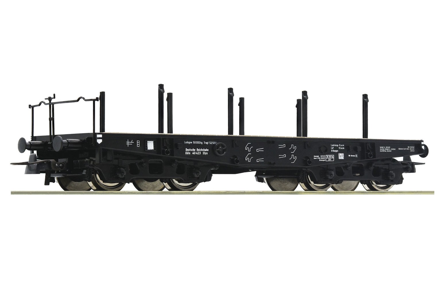 ROCO H0 46385 - Carro pianale a stanti SSy Koln - DRG Ep. II