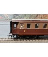 RIVAROSSI H0 2511 carrozza passeggeri FS, tipo Bz 31052, 2a cl., castano/isabella, ep. III (seconda mano)