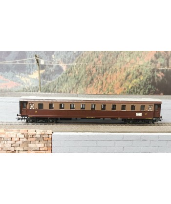RIVAROSSI H0 2511 carrozza passeggeri FS, tipo Bz 31052, 2a cl., castano/isabella, ep. III (seconda mano)