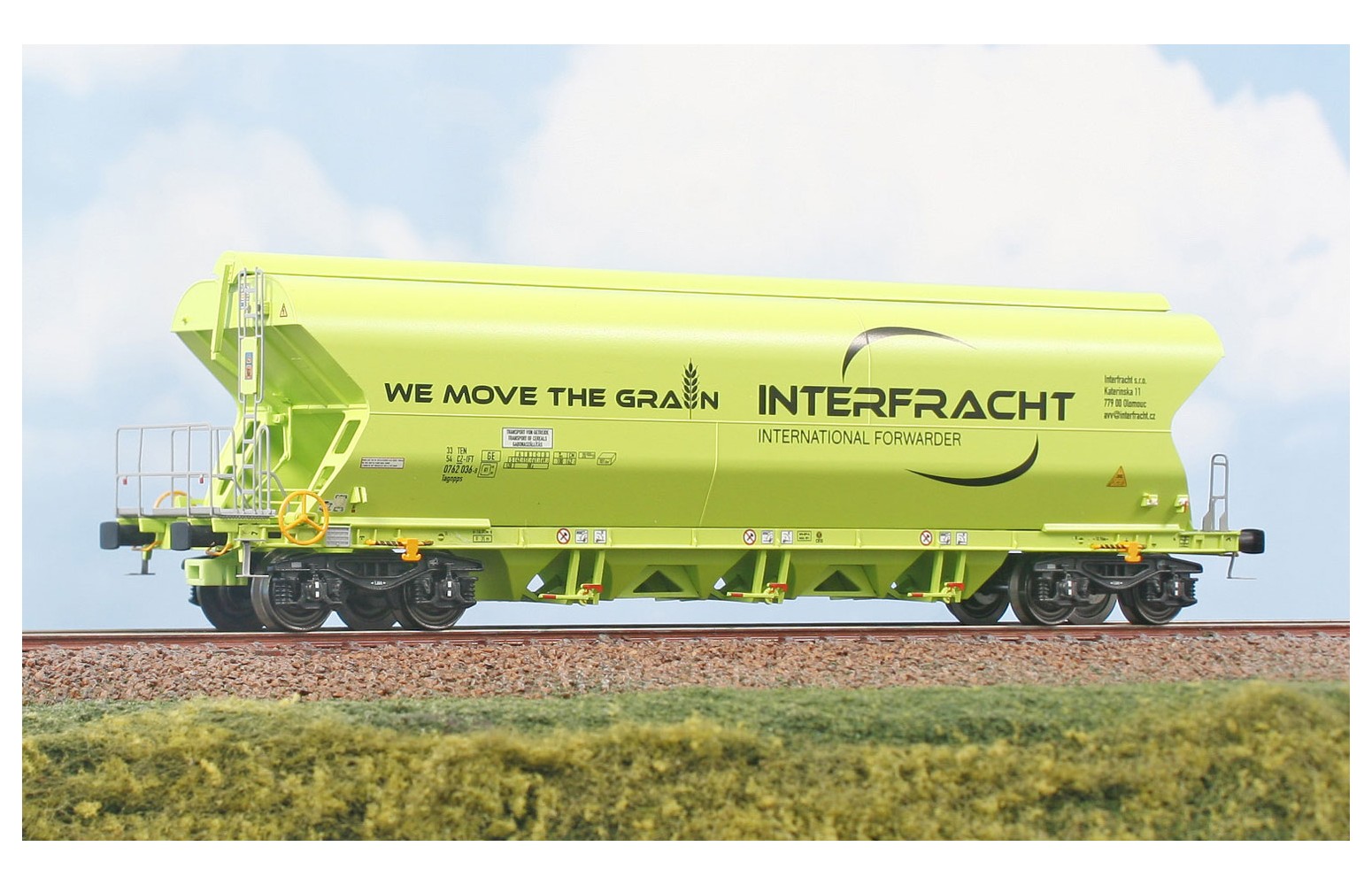 NME H0 515610 Carro tramoggia Tagnpps, da 101mc. "INTERFRACHT" ep. VI