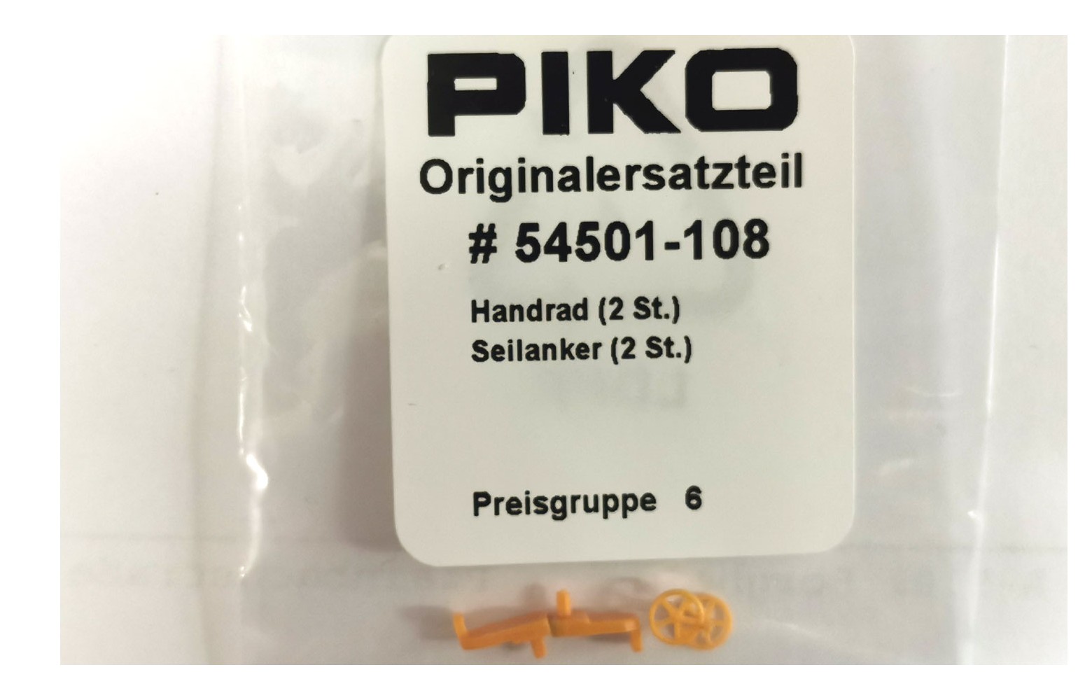 PIKO H0 ET54501-108 - 2 ancore per corda e 2 volantini