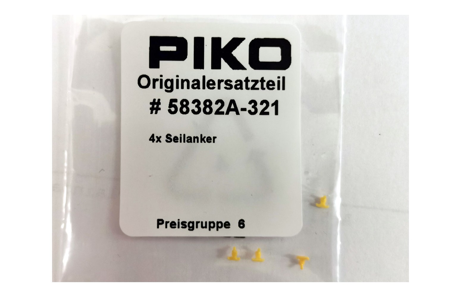 PIKO H0 ET58382A-321 - 4 ancore per cavi