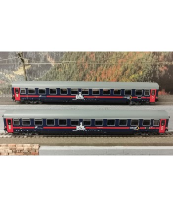 RIVAROSSI H0 HR 4357 - Set 2 carrozze UIC-Z1 ristrutturate, IntercityNotte Basic  FS VI