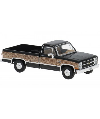 BREKINA 19658 - Chevrolet C 10, nero "Woody" - 1:87