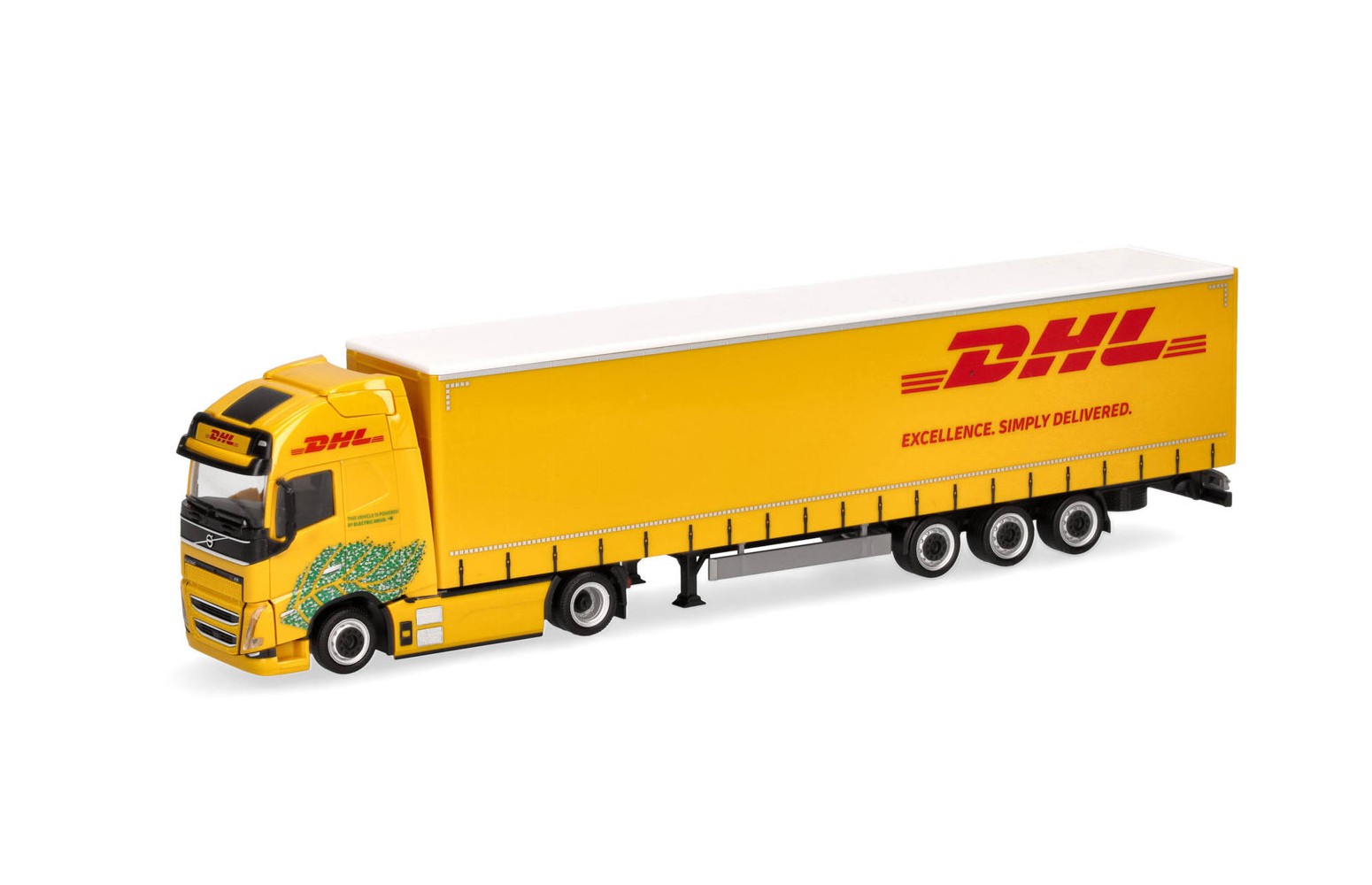 HERPA 318952 Volvo FH GL XL Electric Lowliner "DHL" - 1:87