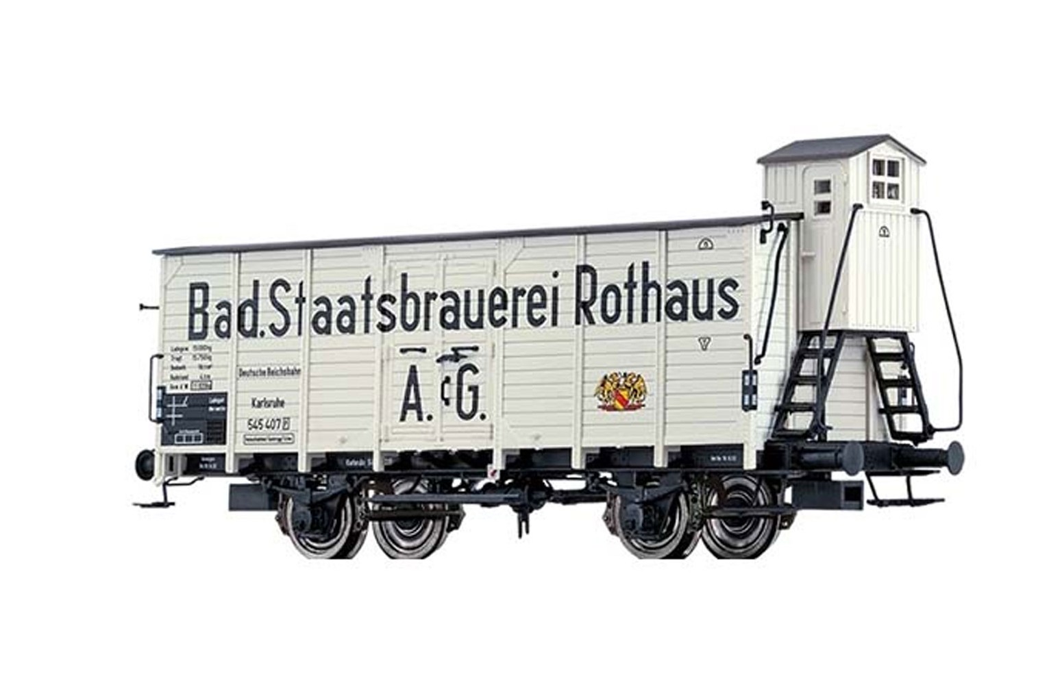 BRAWA H0 49815 Carro birra ‘Bad. Staatsbrauerei Rothaus’ DRG Ep. II