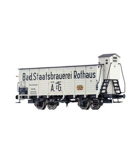 BRAWA H0 49815 Carro birra ‘Bad. Staatsbrauerei Rothaus’ DRG Ep. II