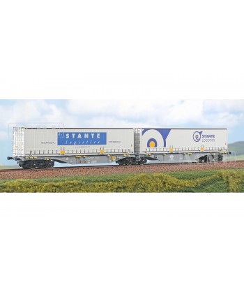 ACME H0 40392 Carro intermodale Tipo Sggmrss 90’ Ermewa, con due casse mobili telonate “STANTE” Ep. V-VI