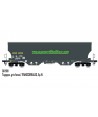 L.S. MODELS H0 30591 Carro Tagnpps Grigio scuro, TRANSCEREALES SNCF, ep. VI
