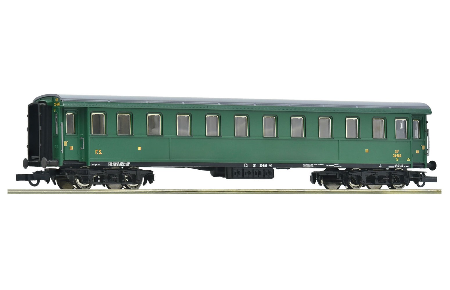 OCO H0 6200094 Carrozza passeggeri di 3a classe, FS Ep. II-III