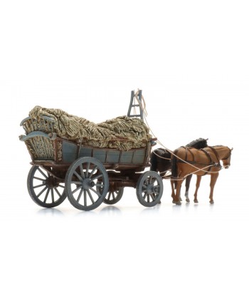 ARTITEC 387.620 Carro di fieno del Nord Europa con carico, resina, H0-1:87