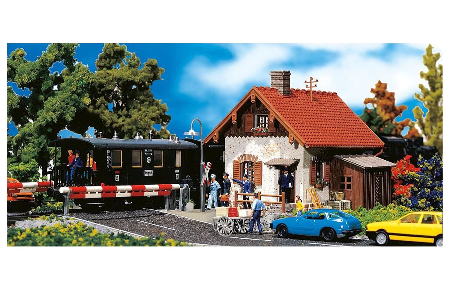 FALLER H0 120130 Casello ferroviario, kit di montaggio